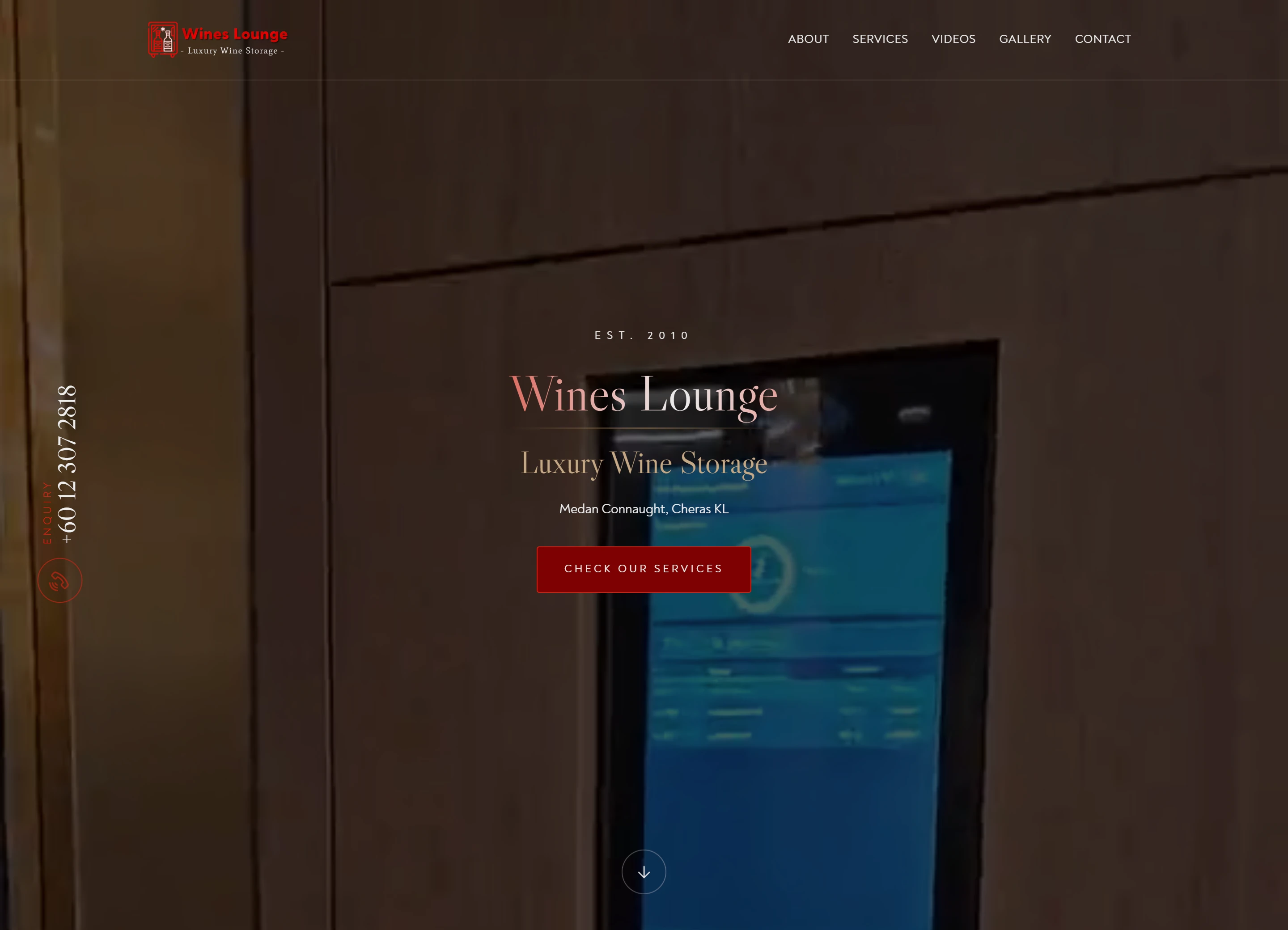 Wine Lounge website