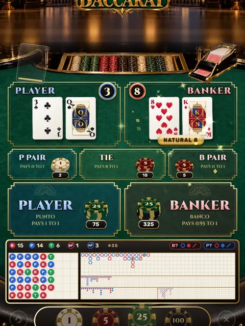 Riviera Baccarat, table game