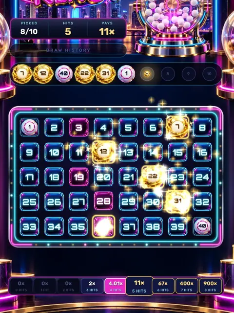 Neon Keno, keno